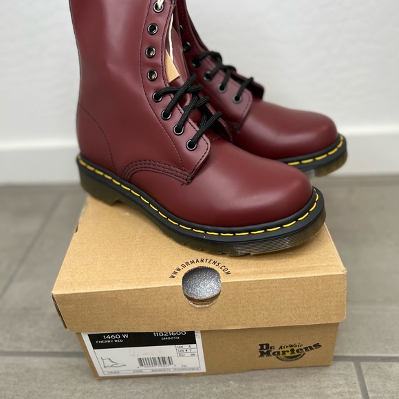 New Dr Martens | 1460 Cherry Red Boots - Picture 10 of 10